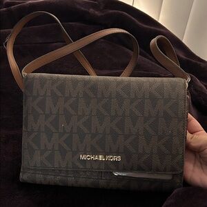 Michael Kors Signature Brown Messenger Bag